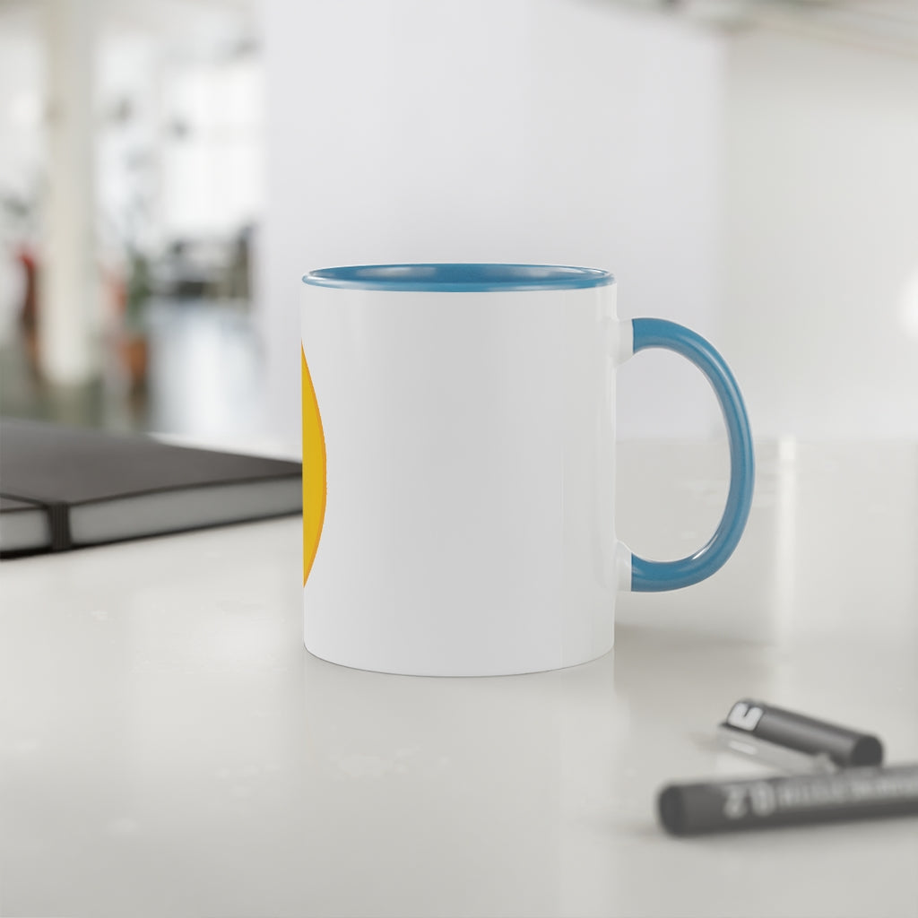 White Accent Mug, 11oz