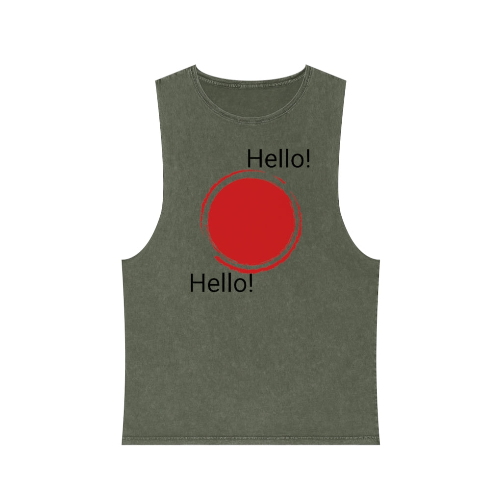 Unisex Stonewash Tank Top