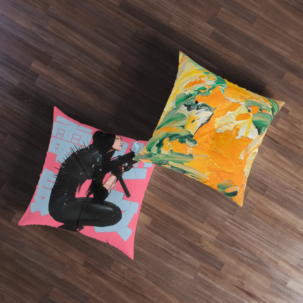 Tufted Floor Pillow, Square