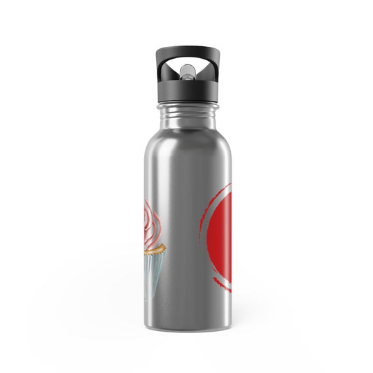 Stainless Steel Water Bottle With Straw, 20oz